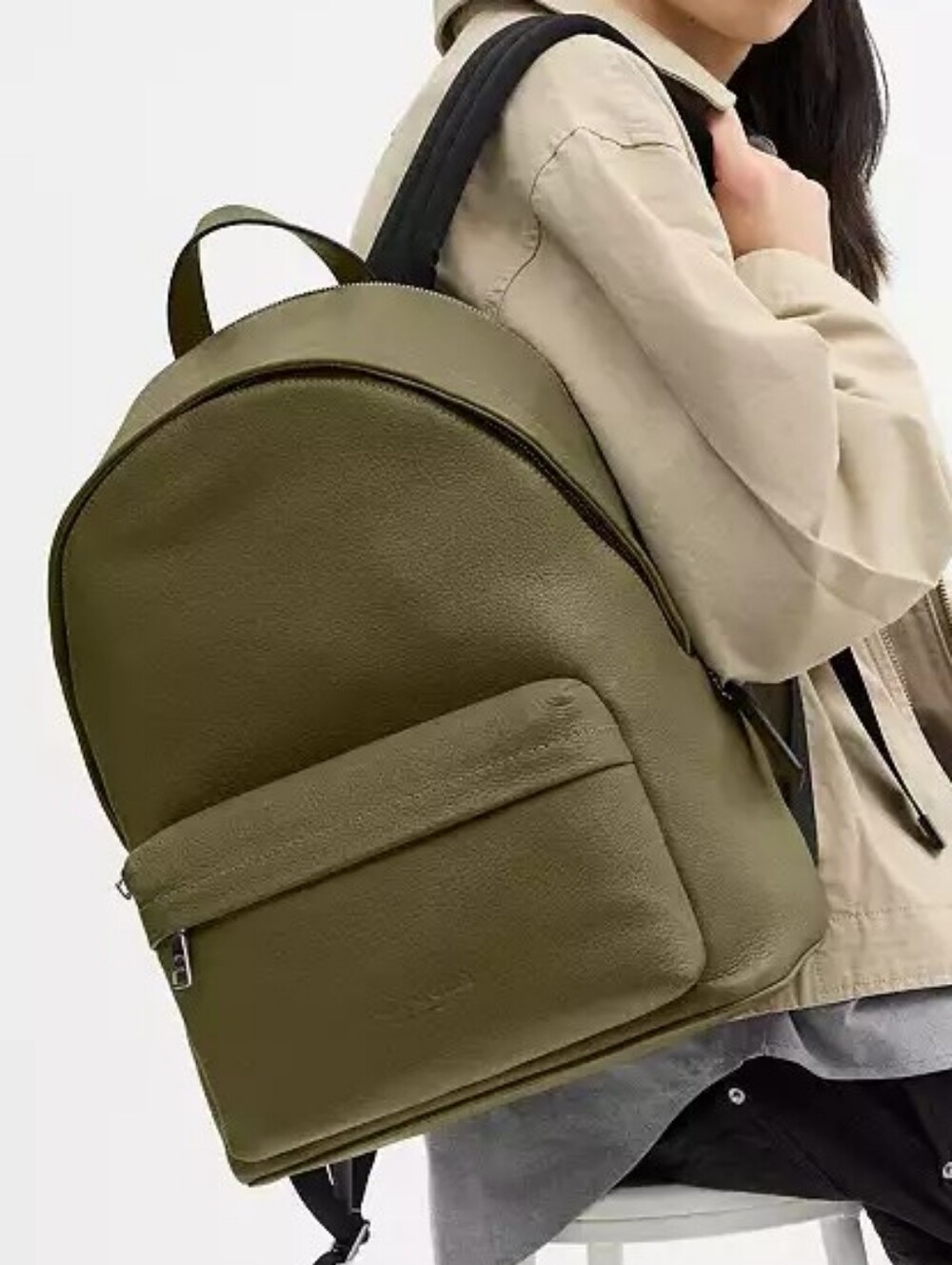NWT! Coach Olive Green Leather Backpack - Taylor Backpack 🎒